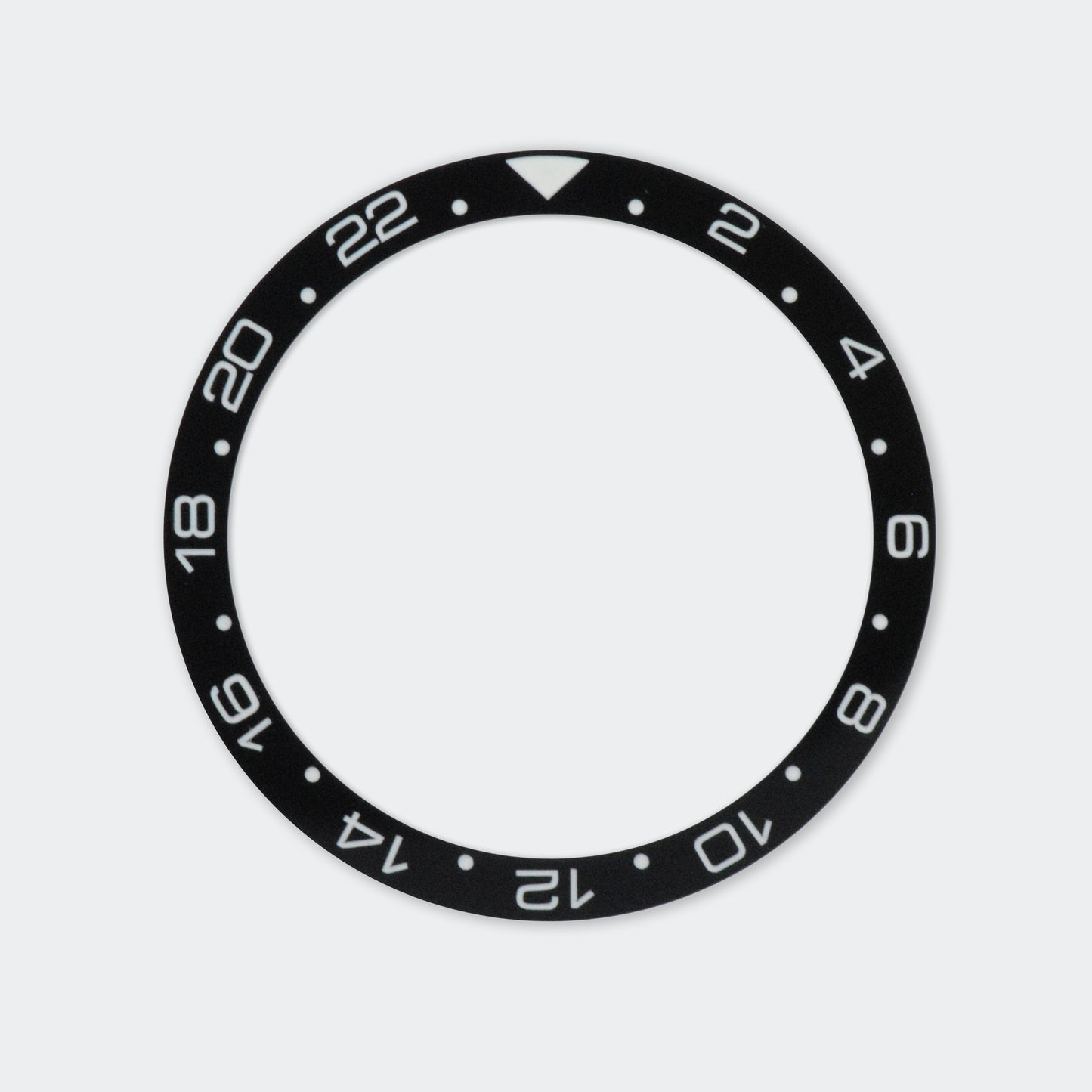 Black GMT Lumed Ceramic Insert Flat