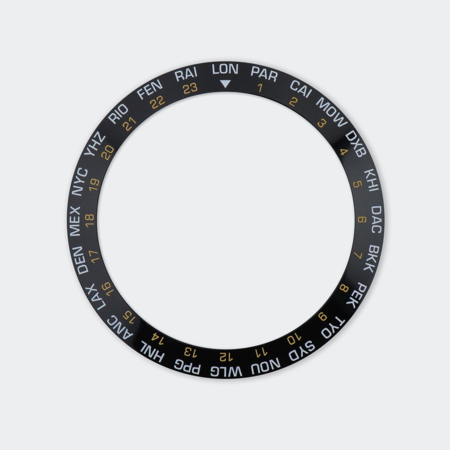 Black World Timer Ceramic Insert Sloped