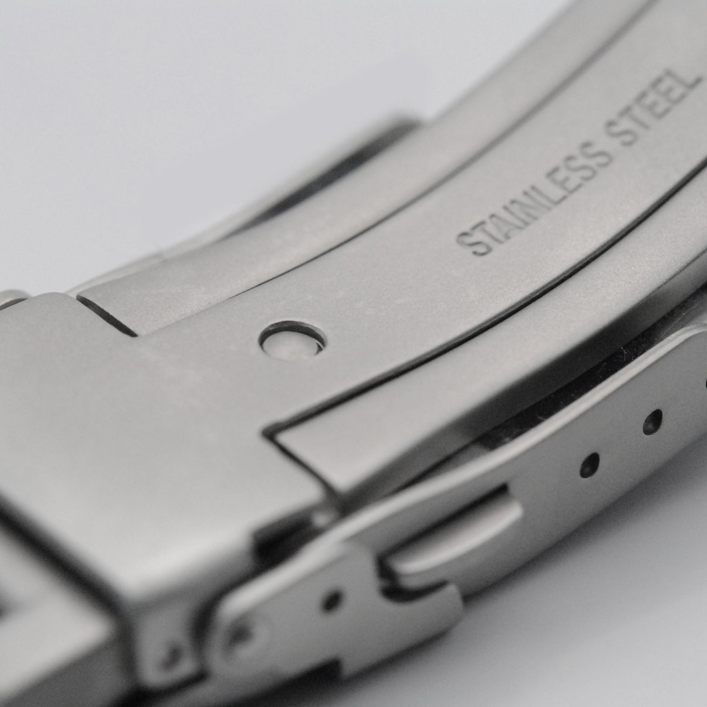 Bracelet Clasp In Sandblasted Steel Bottom View