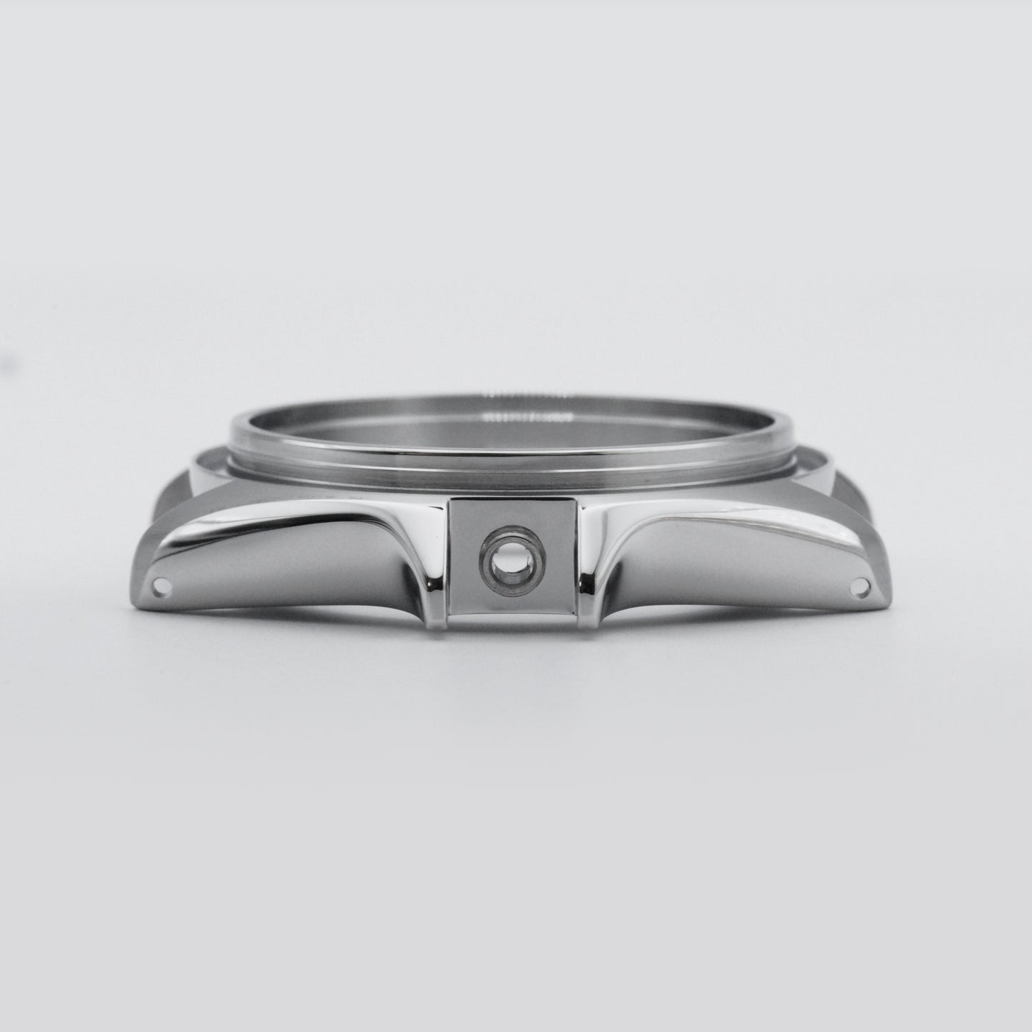 SKX 3 o'Clock Case Brushed Steel Side View