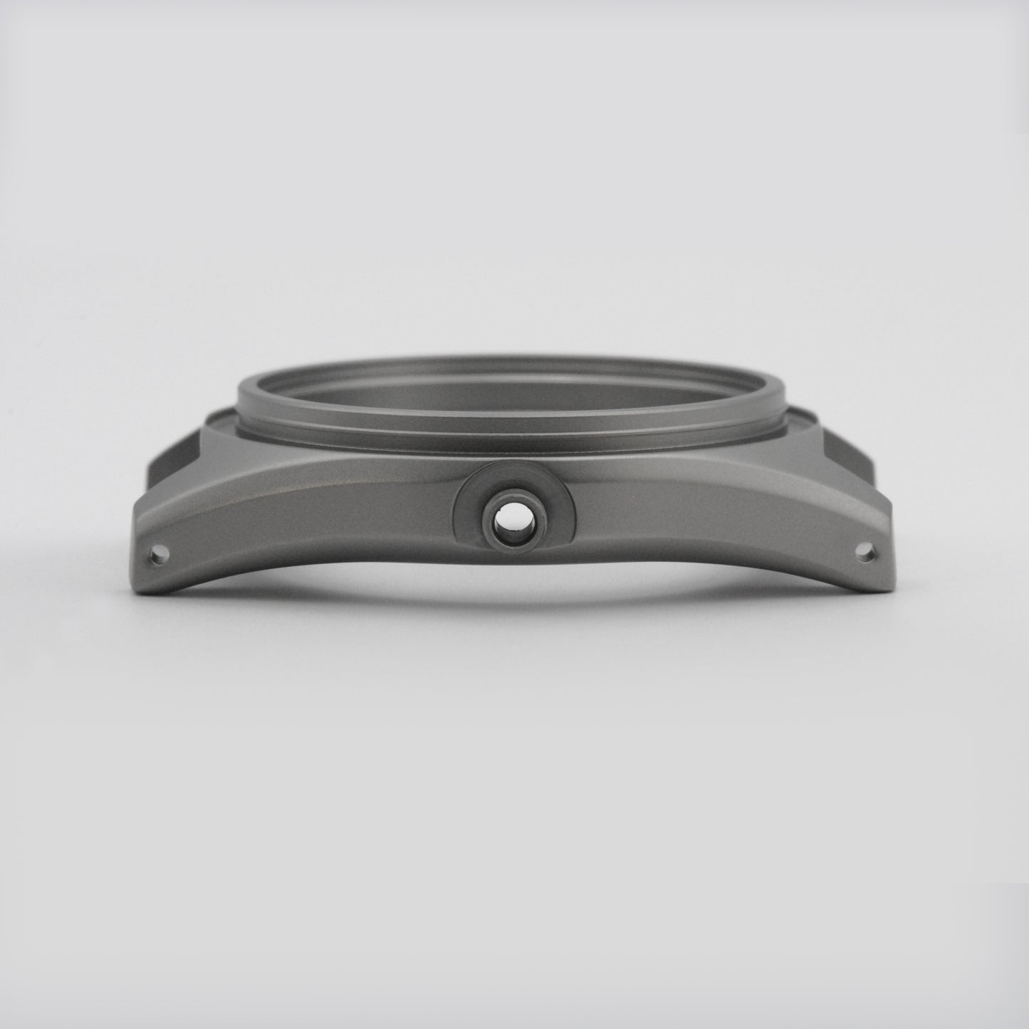 SKX 62 MAS Case Sandblasted Steel Side View