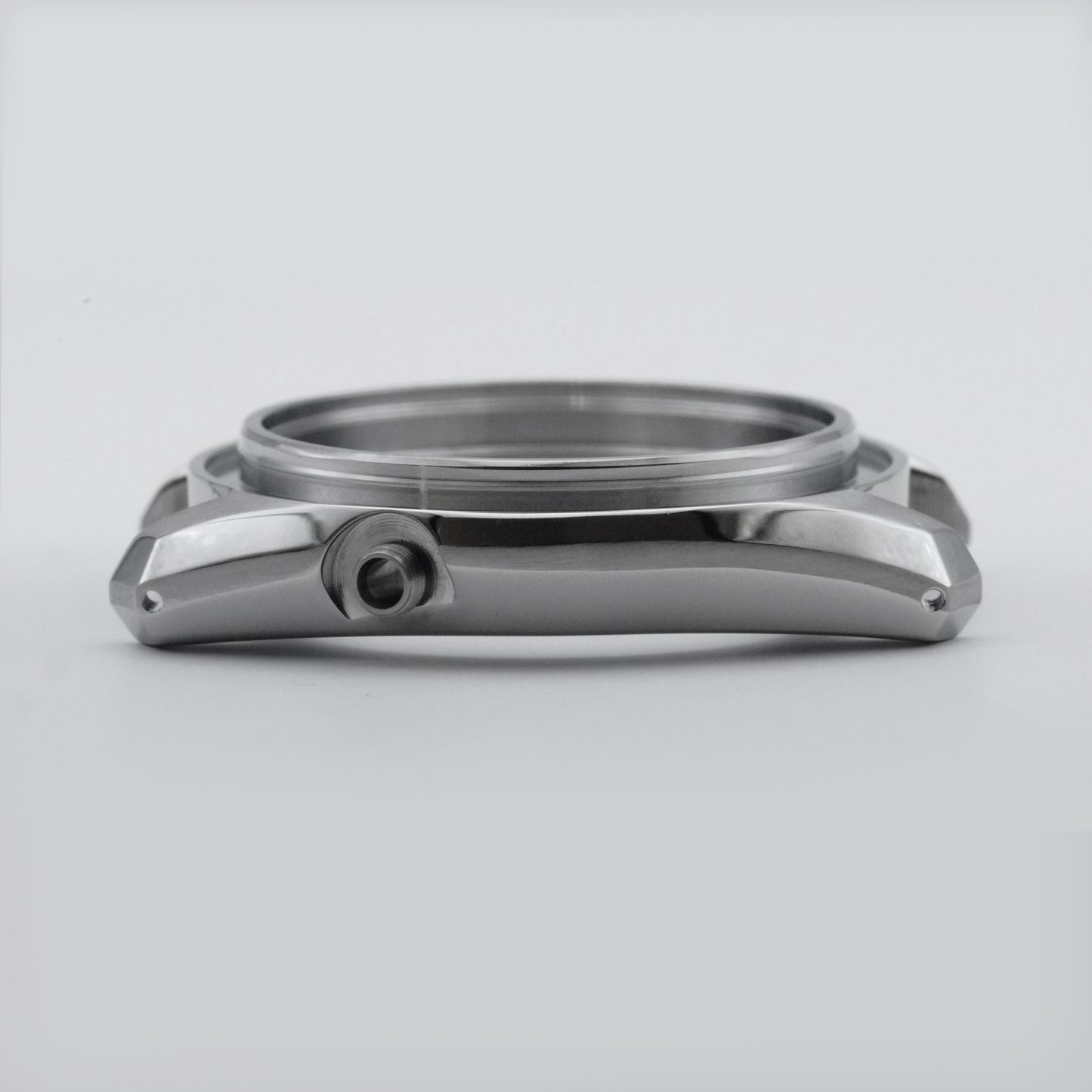 SKX MM300 Case Brushed Steel Side View