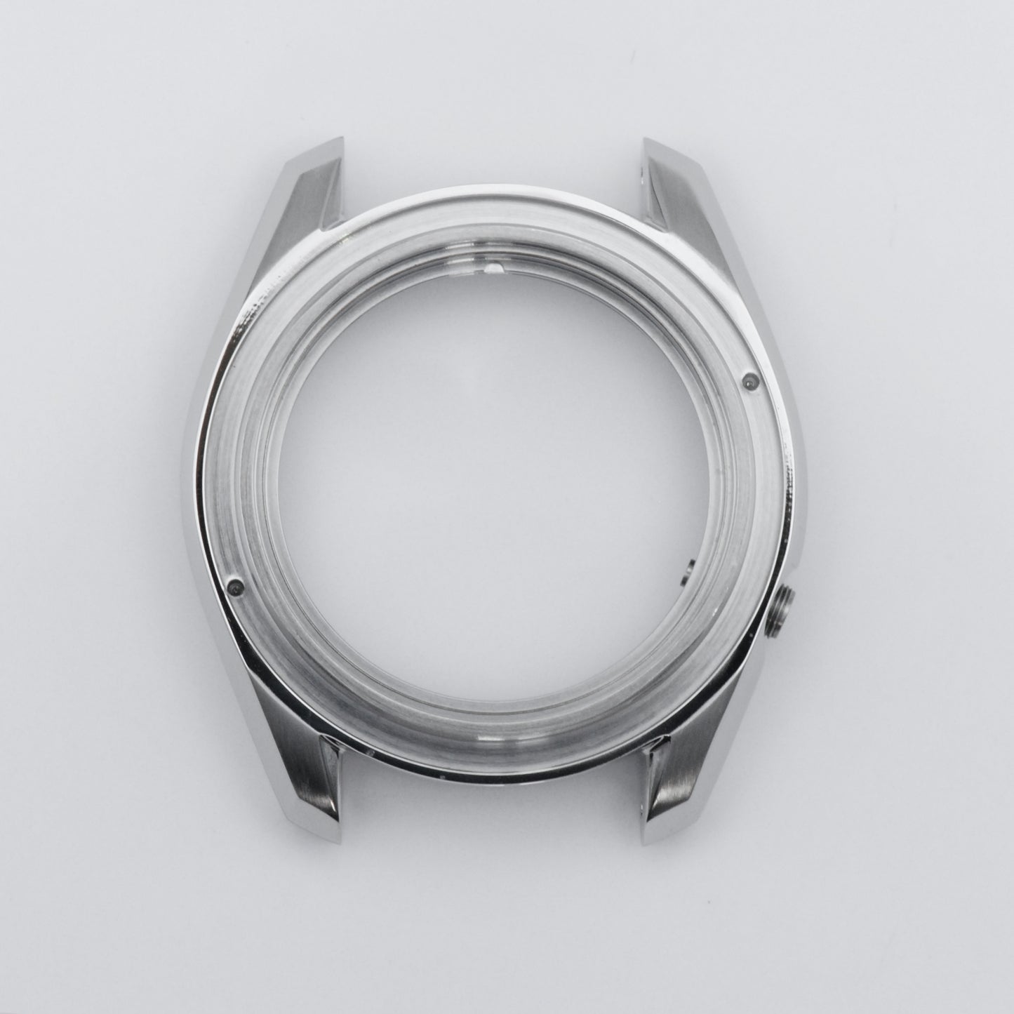 SKX MM300 Case Brushed Steel Top View