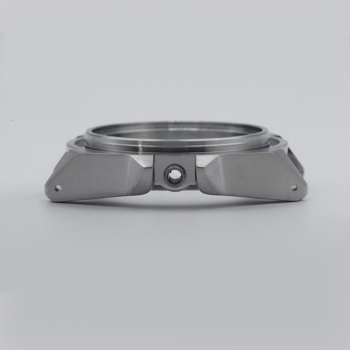 SKX Samurai Case Brushed Steel Side View
