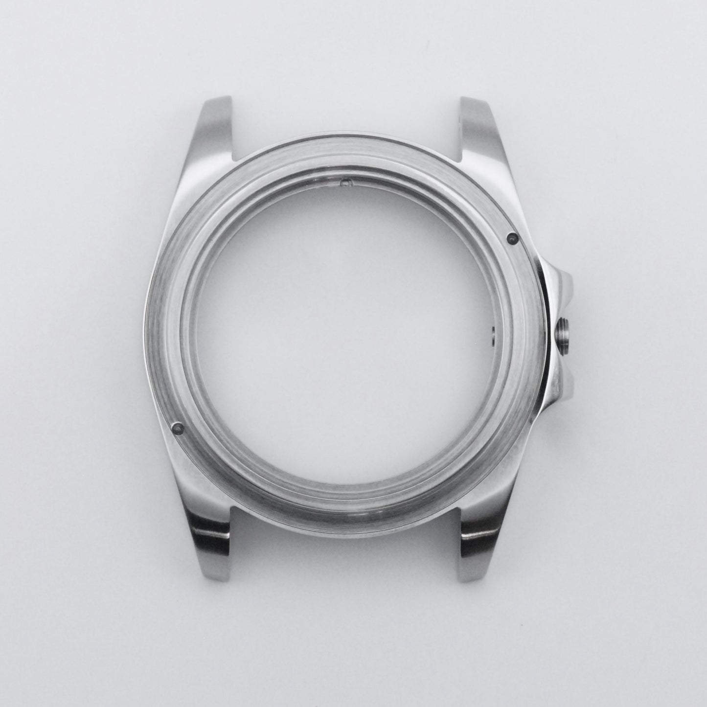 SKX Sub Case Brushed Steel Top View