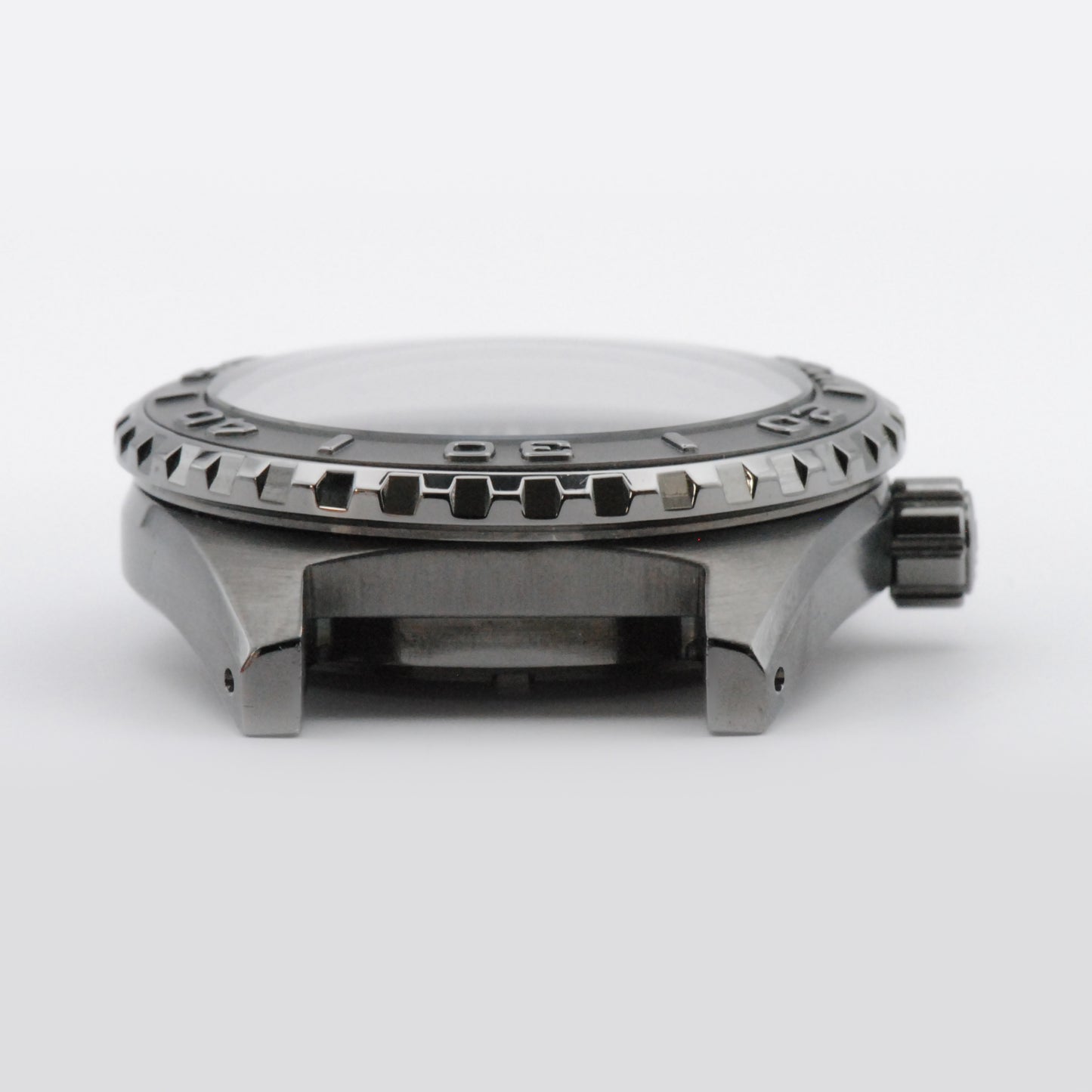 Sloped SKX Red AR Sapphire Crystal Side View