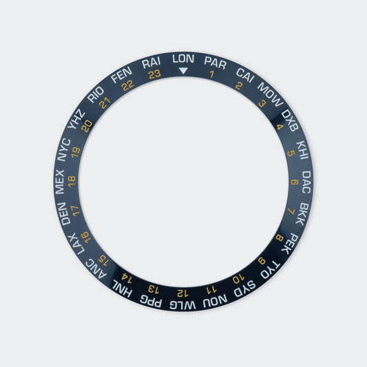 Aegean Blue World Timer Ceramic Insert Sloped