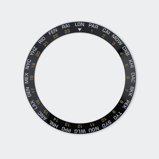 Black World Timer Ceramic Insert Sloped