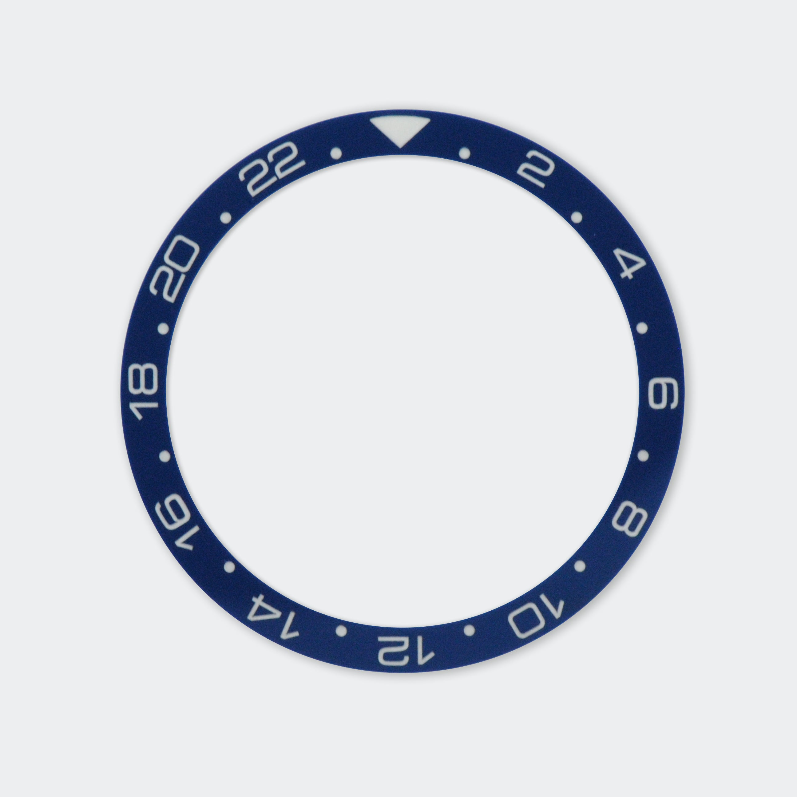 Blue Matte Insert Blue GMT Lumed Ceramic Insert - Flat – Horology Beats
