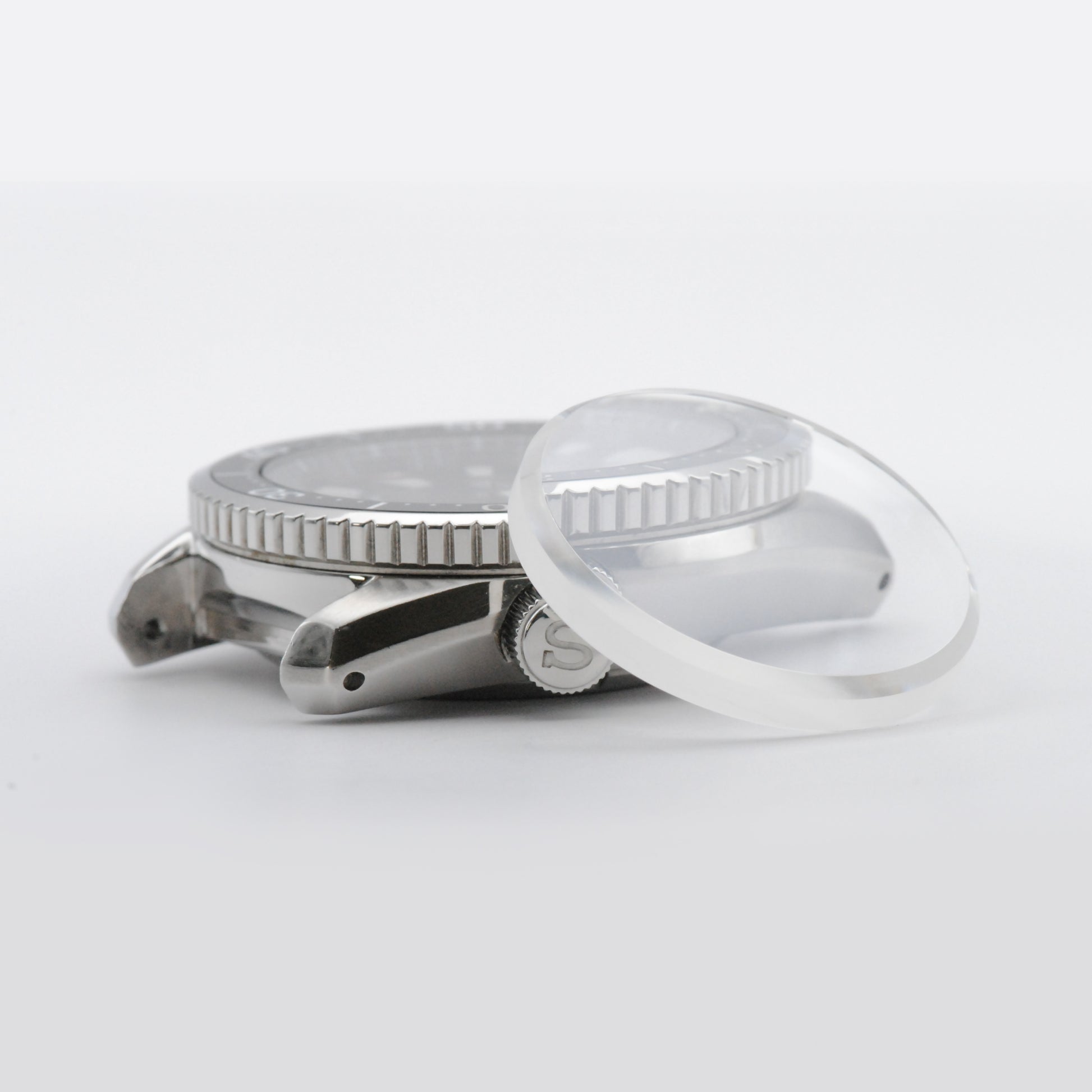 Flat Regular SKX Clear AR Sapphire Crystal

