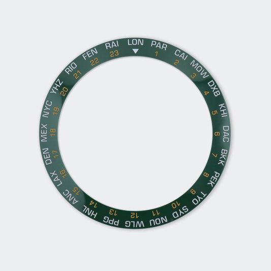 Green World Timer Ceramic Insert Sloped