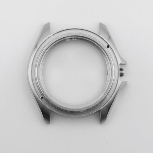 SKX 3 o'Clock Case Brushed Steel Top View