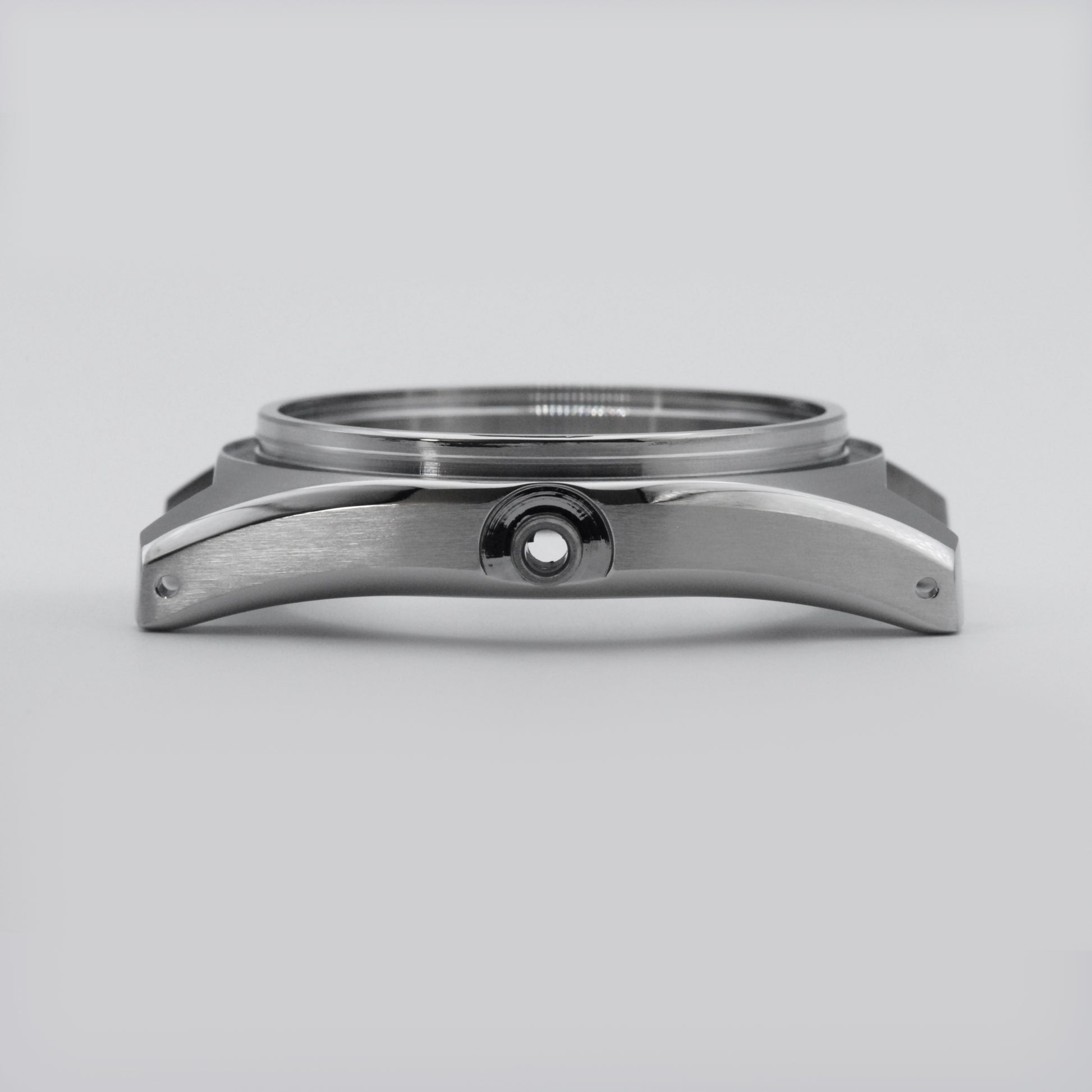 SKX 62 MAS Case Brushed Steel Side View