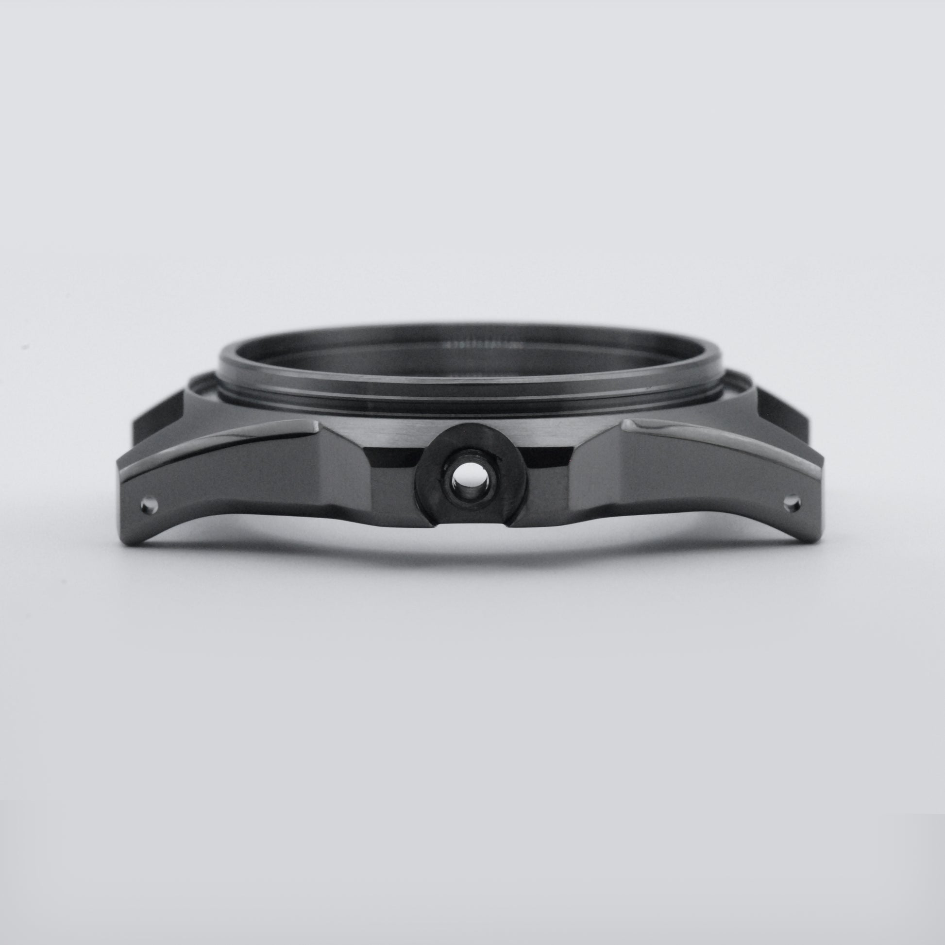 SKX FMX Case Brushed Gunmetal Side View