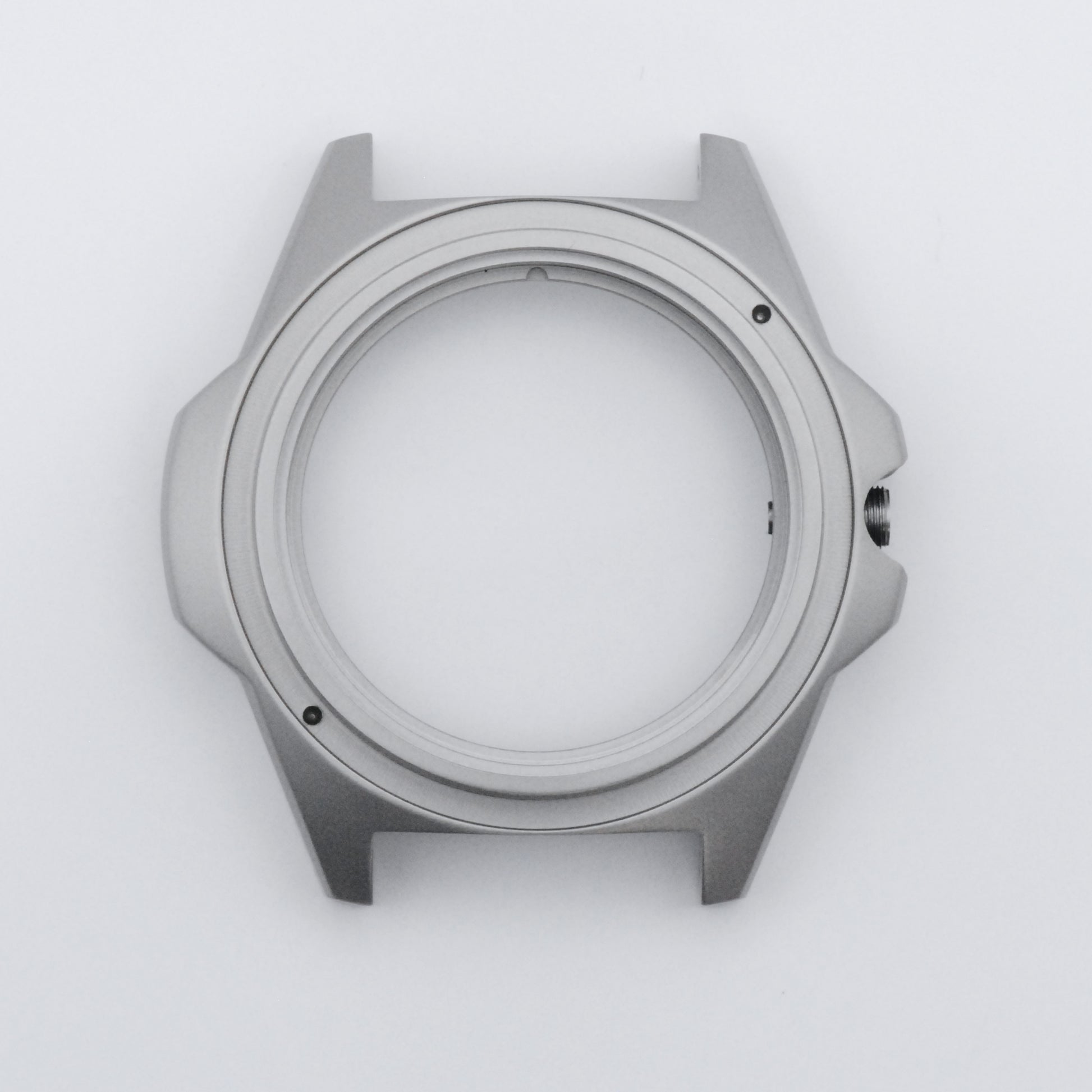 SKX FMX Case Sandblasted Steel Top View