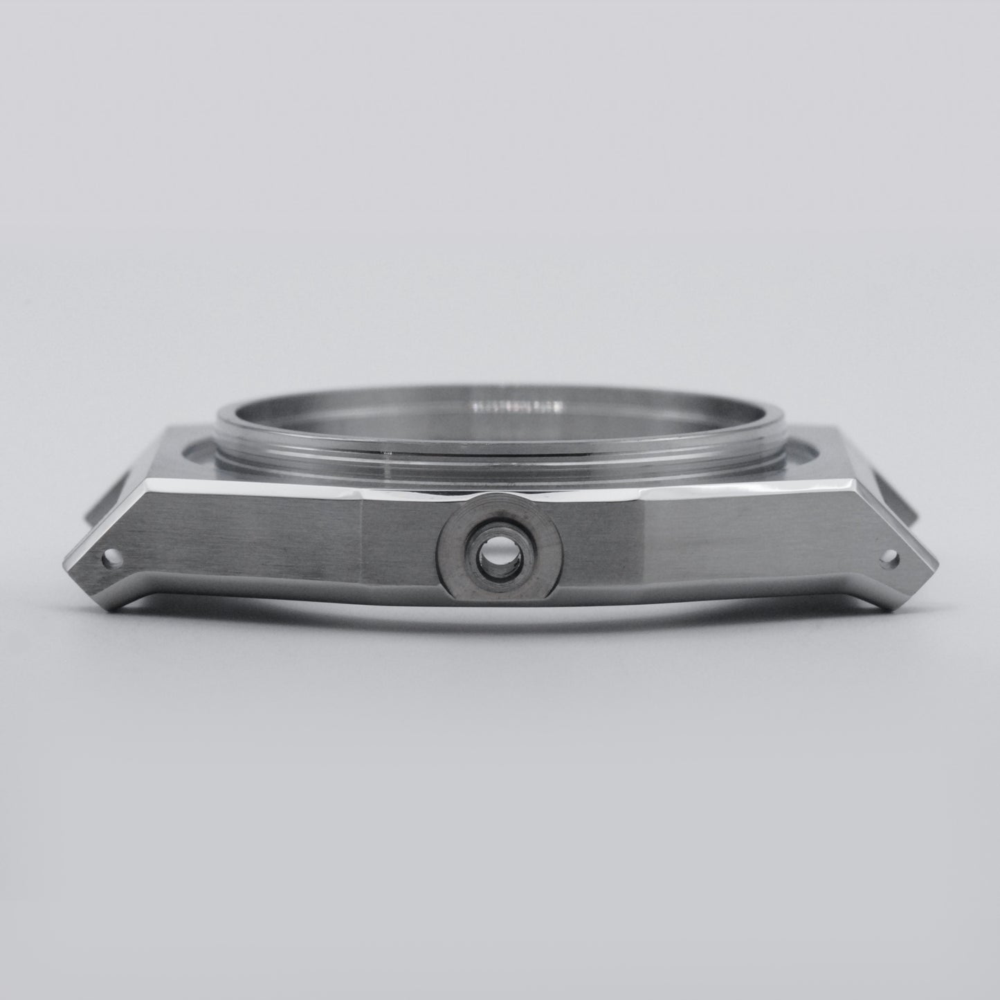 SKX Field Case Brushed Steel Side View