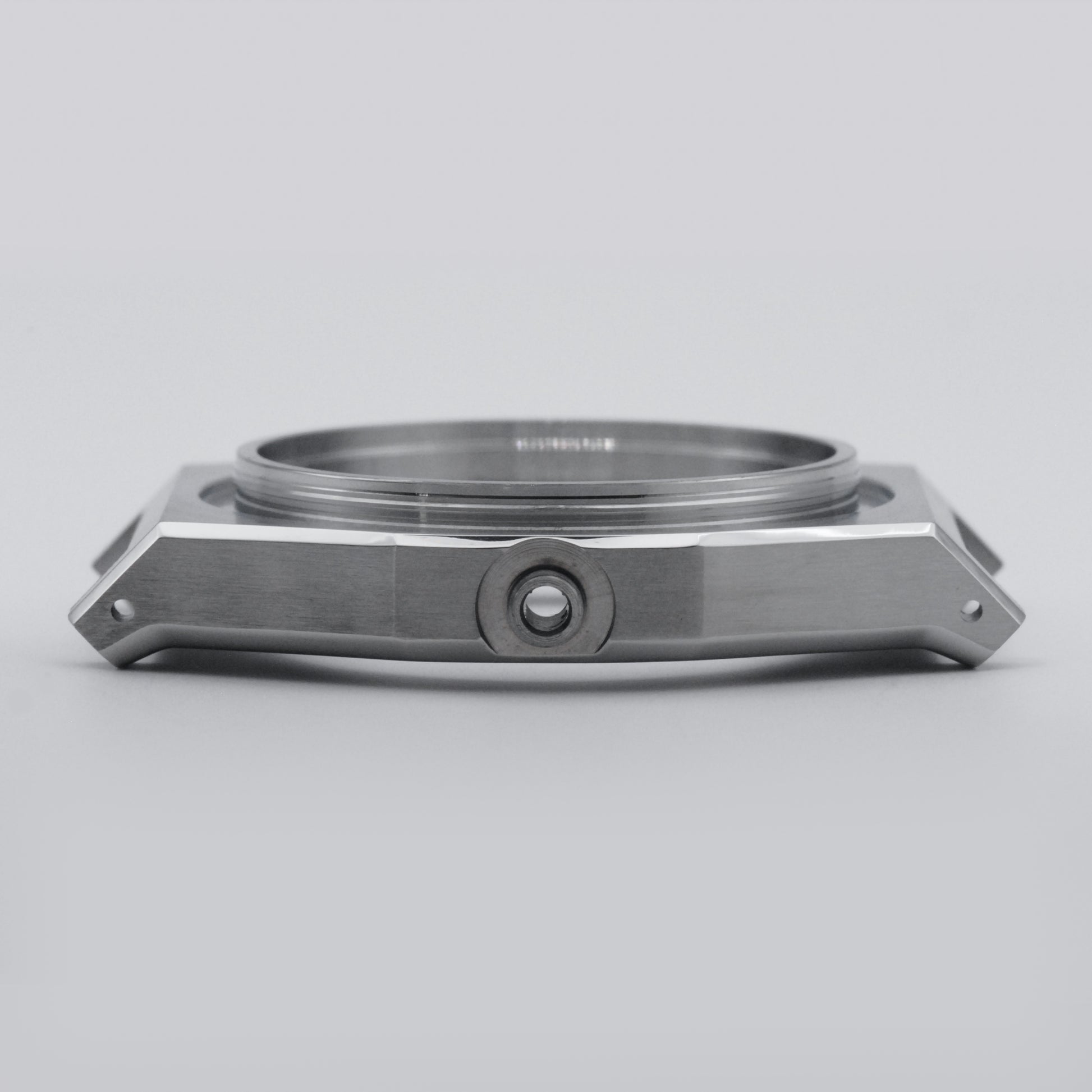 SKX Field Case Brushed Steel Side View
