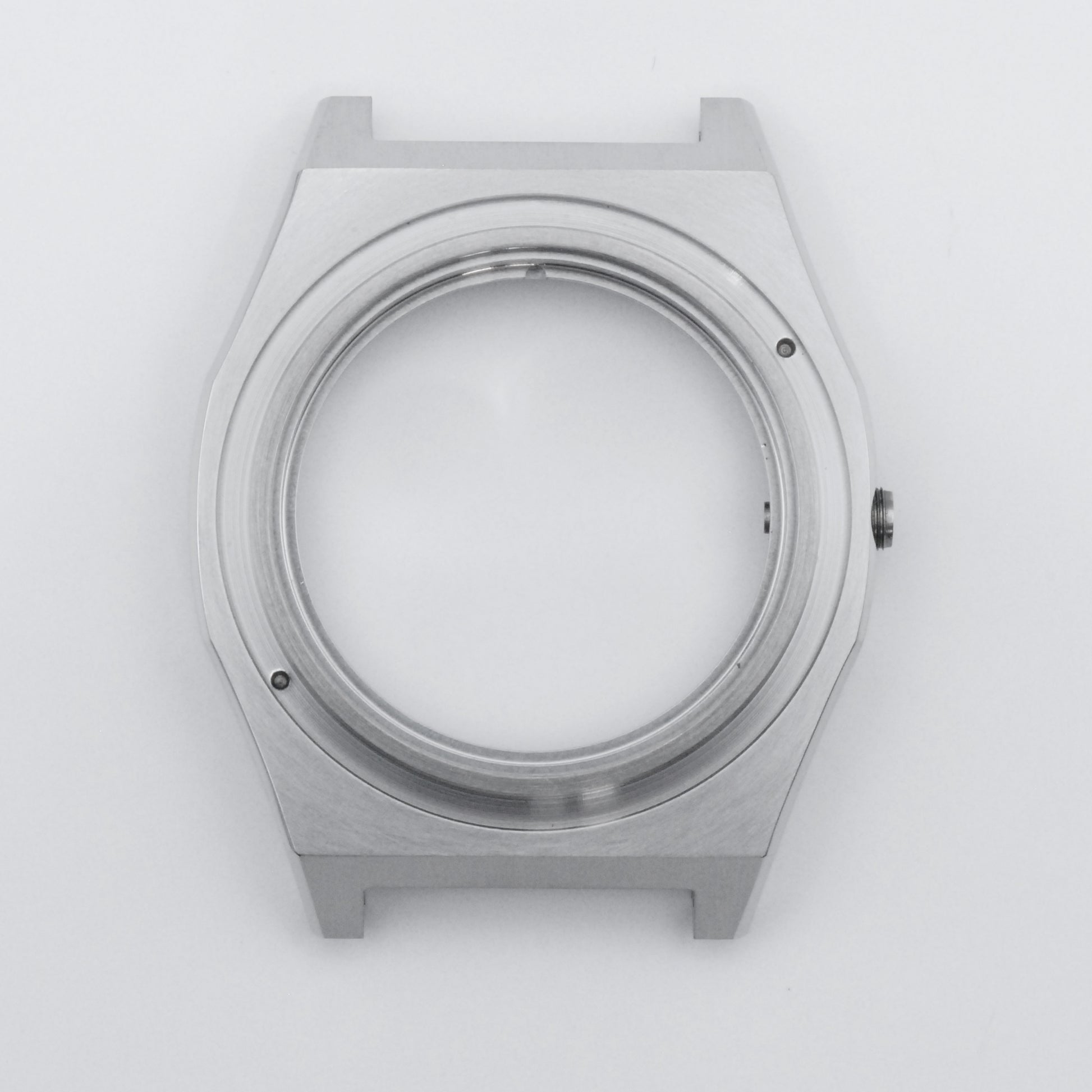 SKX Field Case Brushed Steel Top View