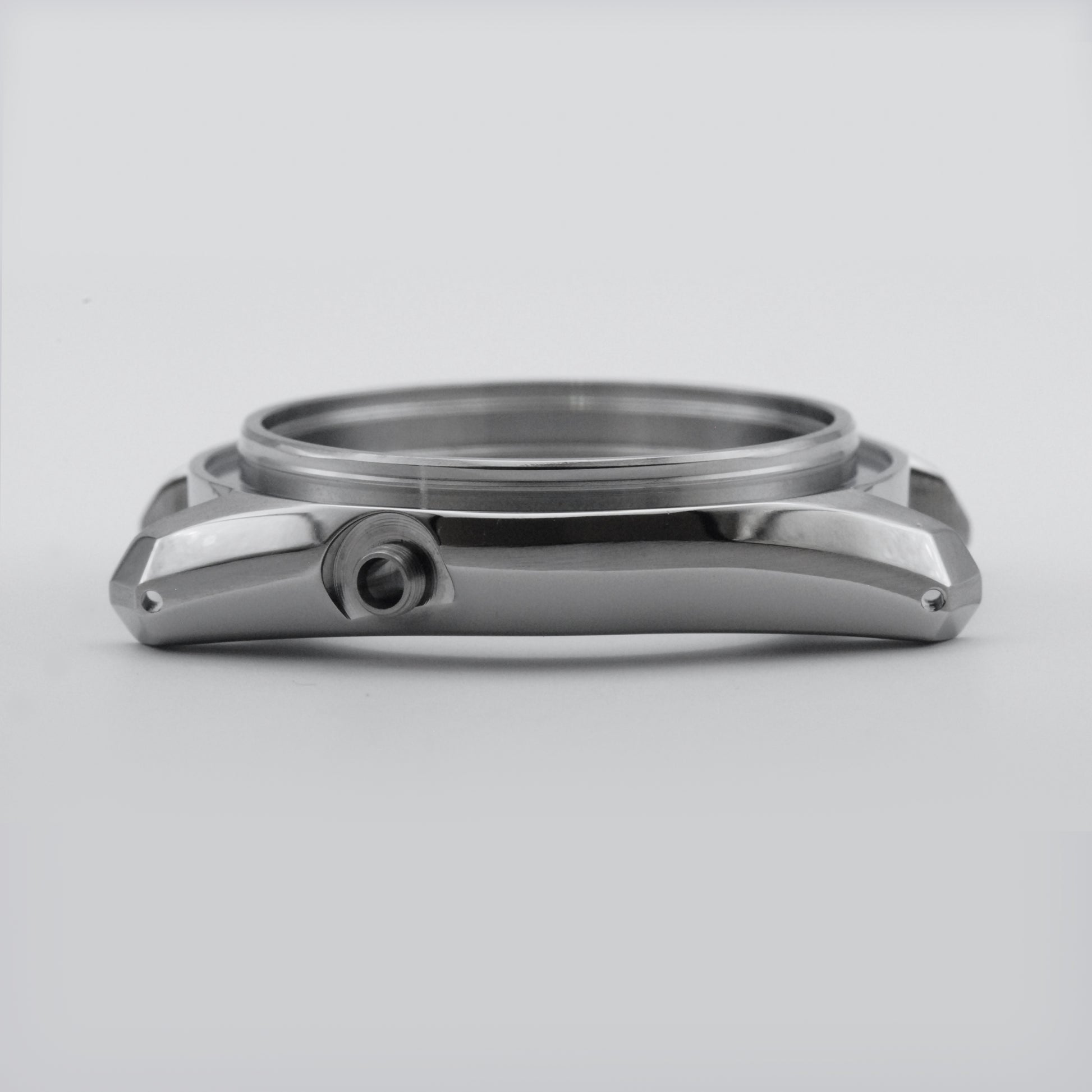 SKX MM300 Case Brushed Steel Side View