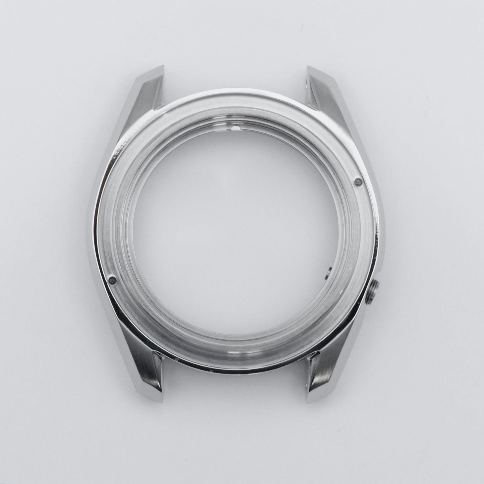 SKX MM300 Case Brushed Steel Top View