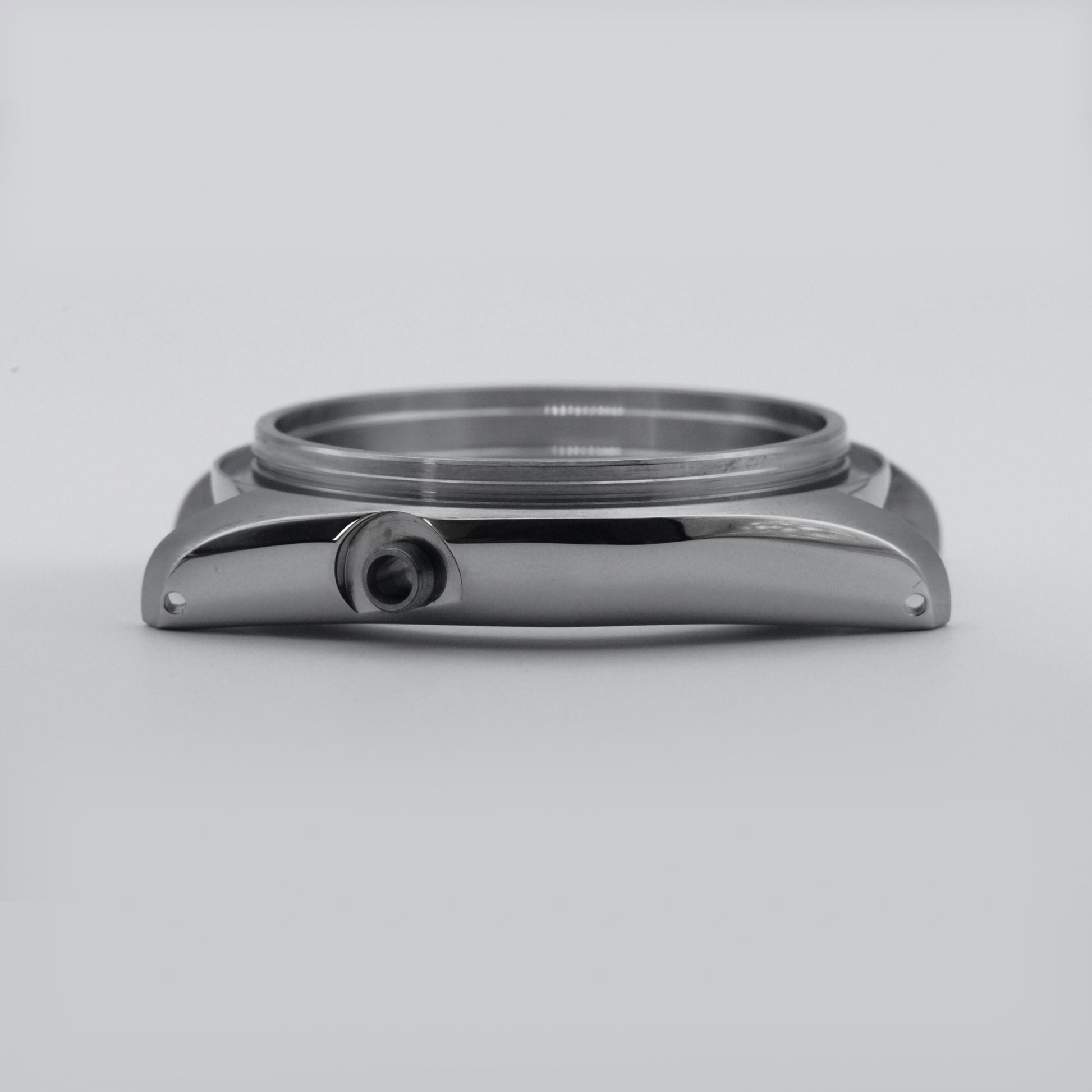 SKX No Crown Guard Brushed Steel Side View
