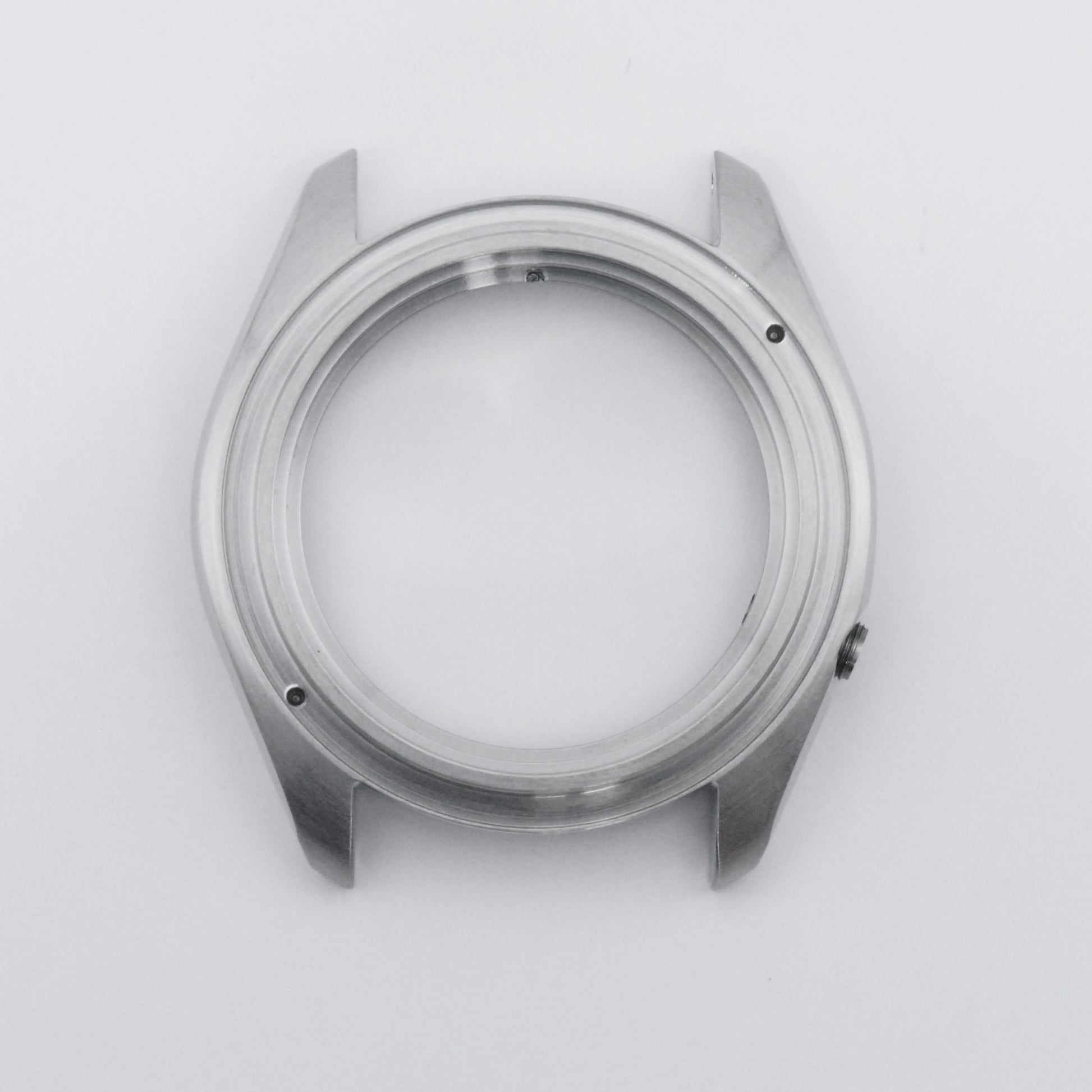 SKX No Crown Guard Brushed Steel Top View