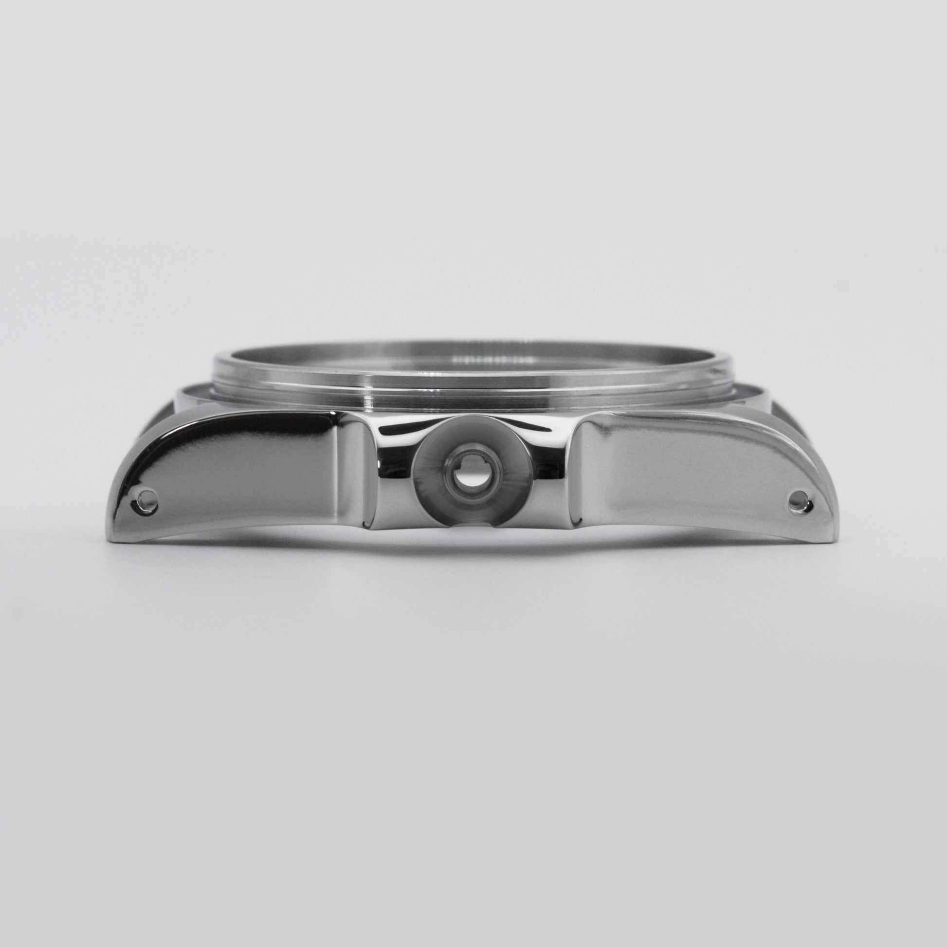 SKX Sub Case Brushed Steel Side View