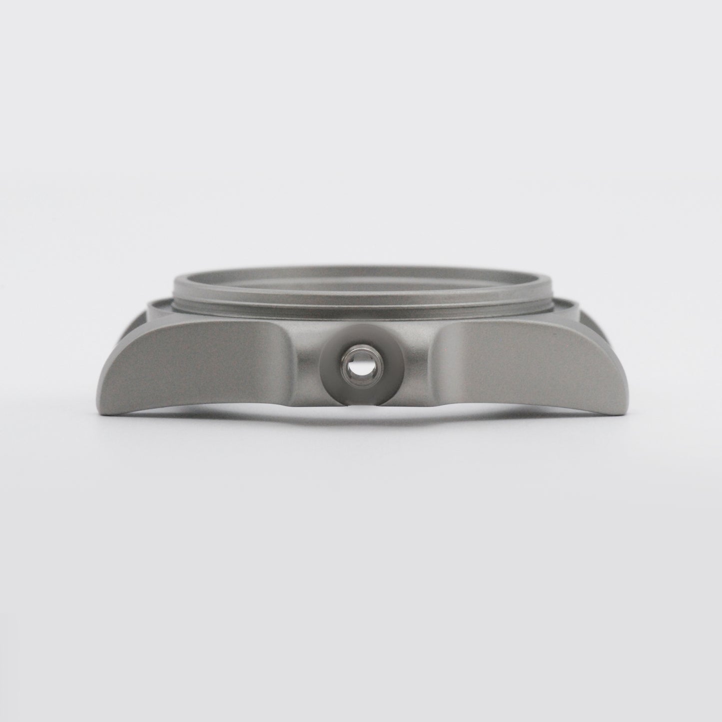 SKX Sub Case Sandblasted Steel Side View