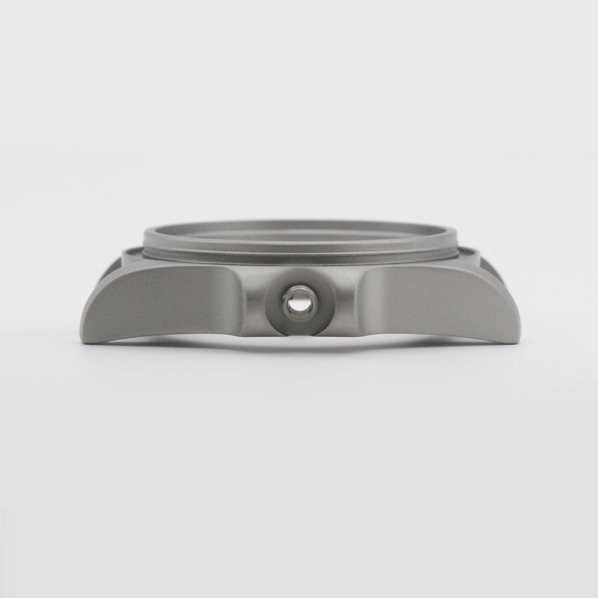 SKX Sub Case Sandblasted Steel Side View