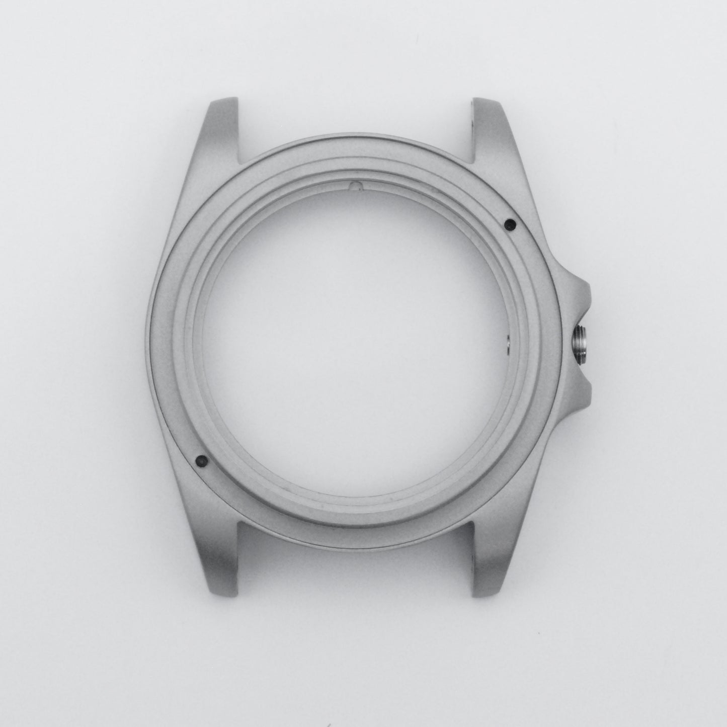 SKX Sub Case Sandblasted Steel Top View