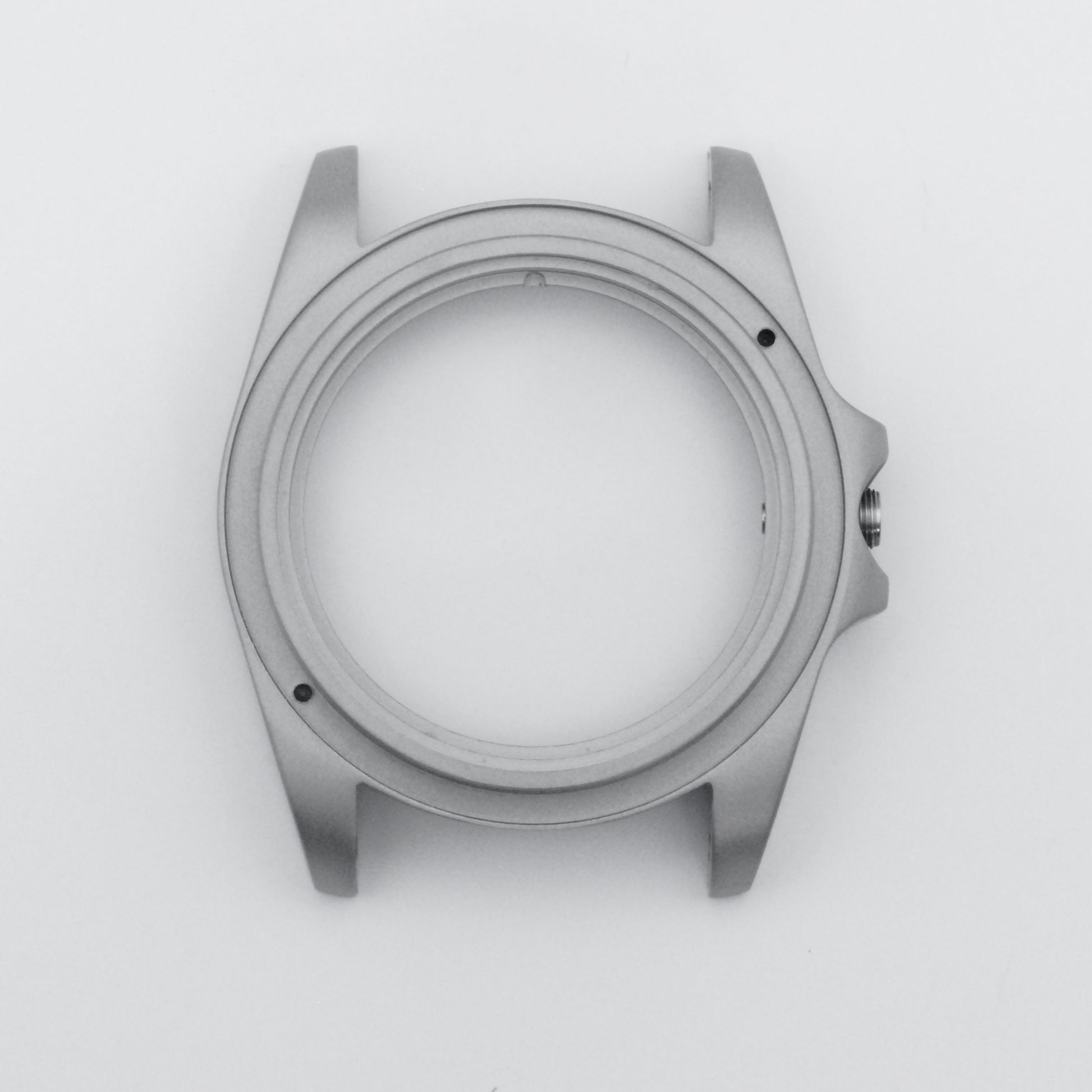 SKX Sub Case Sandblasted Steel Top View