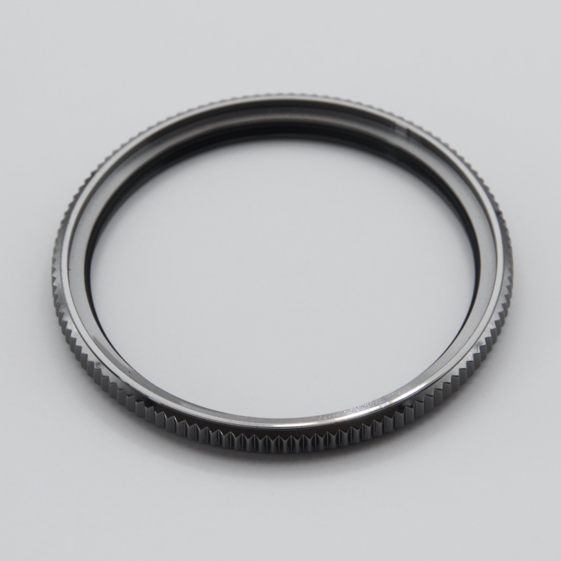 Slim SKX Coin Edge Bezel - Polished Gunmetal