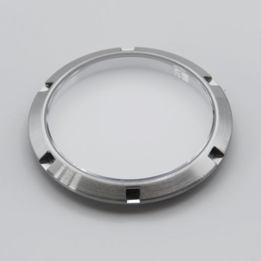 Slim SKX Display Caseback - Brushed Stainless Steel