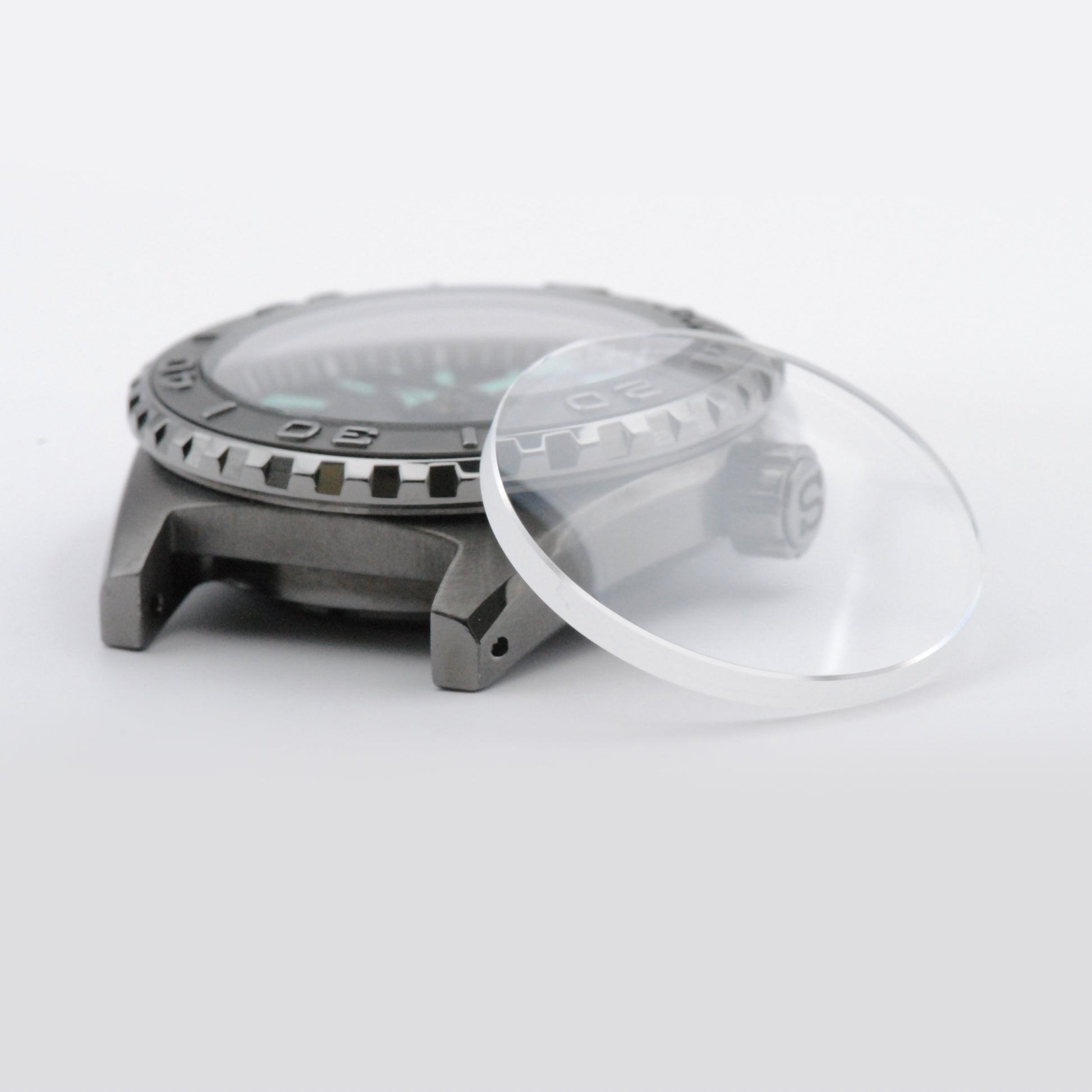 Sloped Slim SKX Clear AR Sapphire Crystal